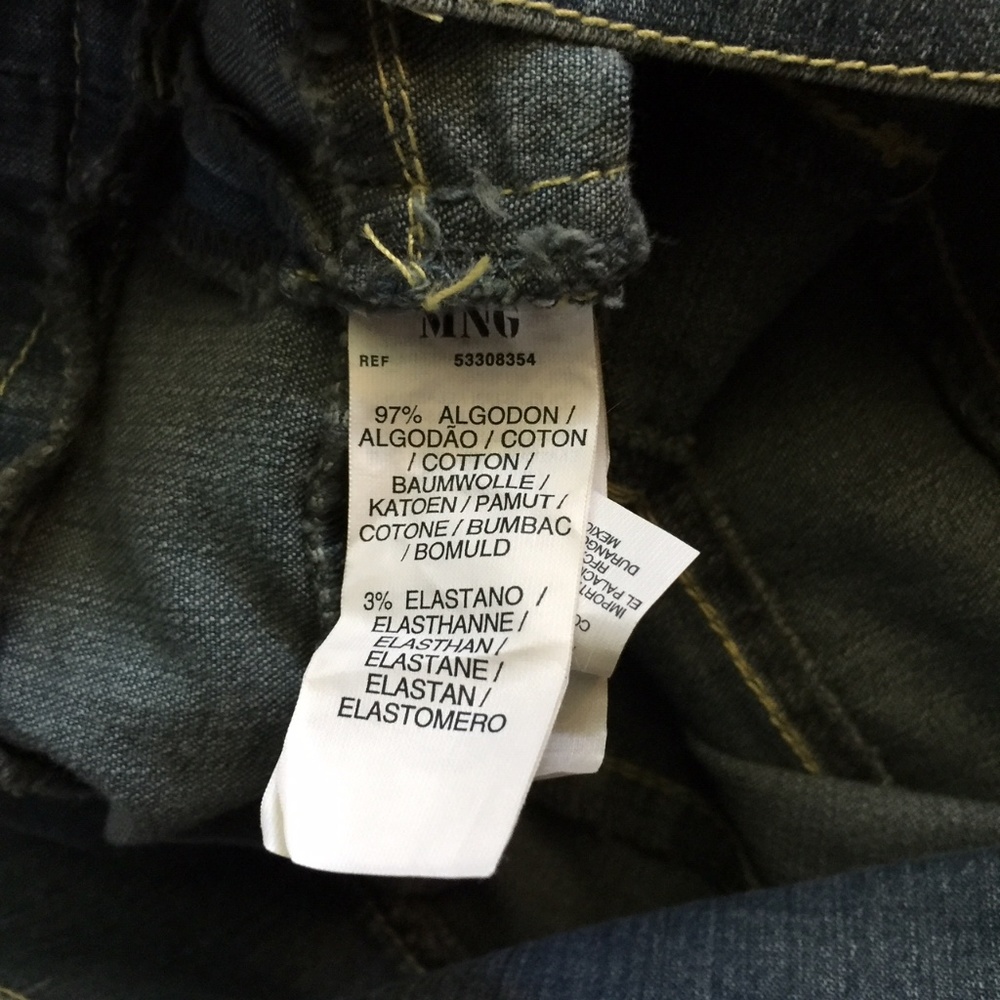 MNG Jeans Belt Loop Denim Mini Skirt NWT - Picture 7 of 7